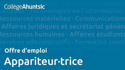 Emplois - Appariteur