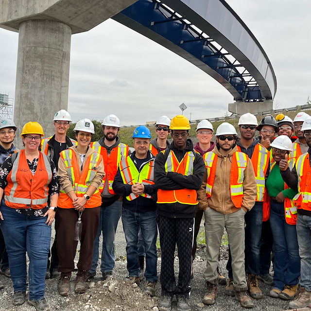 Génie civil - visite de chantier à Laval