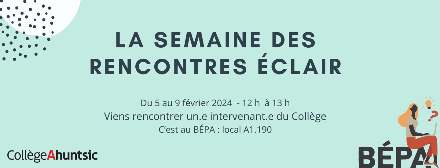 Semaine des rencontres éclair - H2024