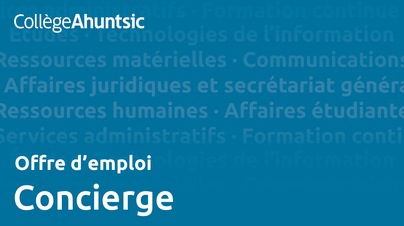 Emplois - Concierge