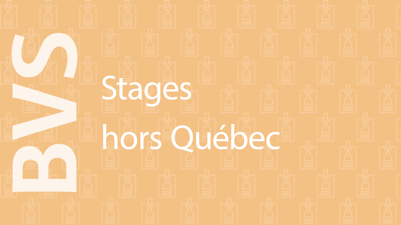 Stages hors Québec