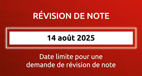 Révision de note - cours d'été 2025