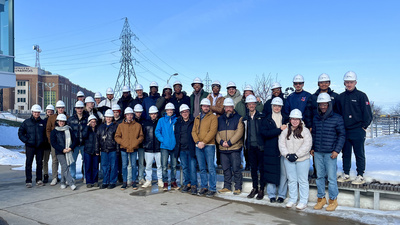 Génie civil - visite d'étudiants de l'IUT