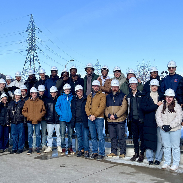 Génie civil - visite d'étudiants de l'IUT