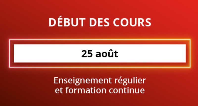 Début des cours - A25