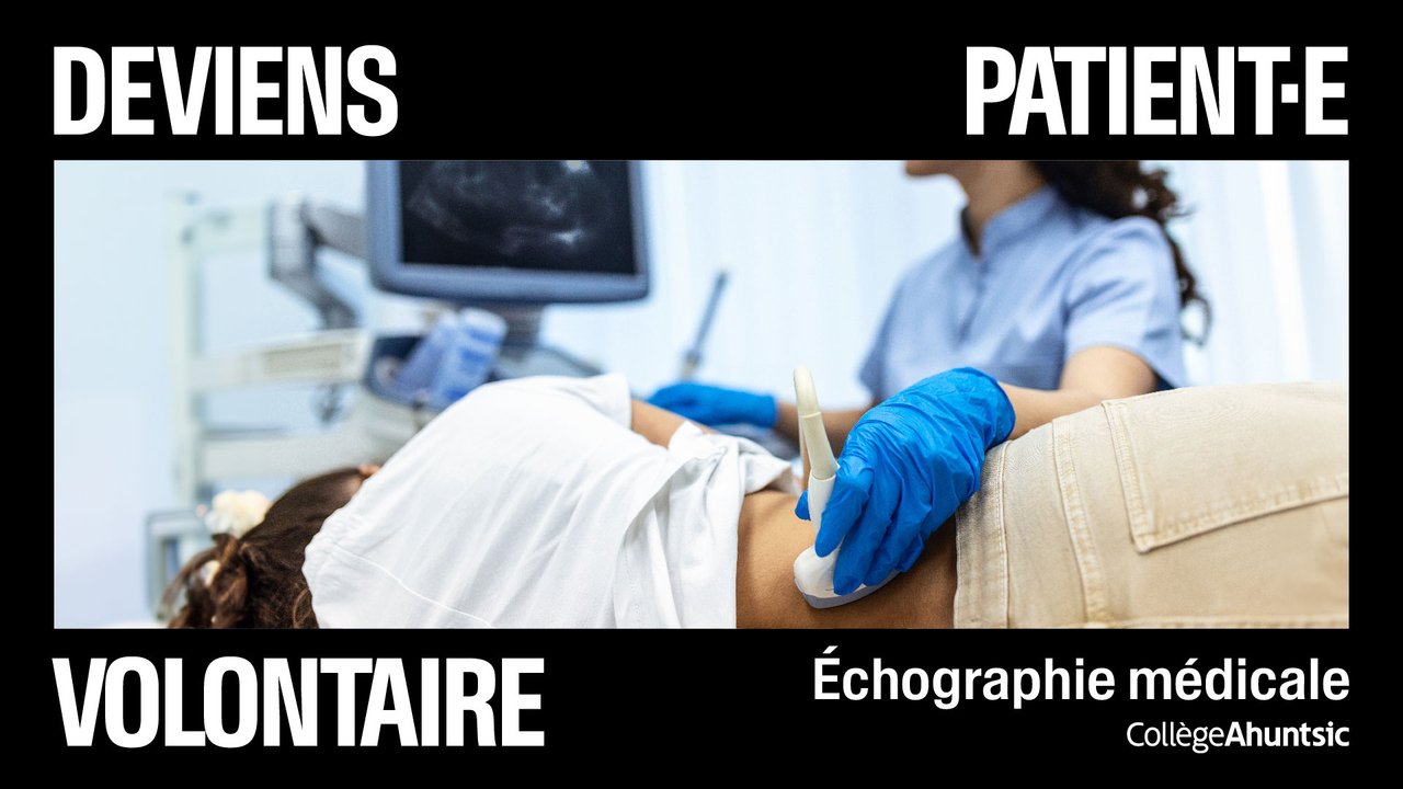 Patient.e volontaire en échographie médicale