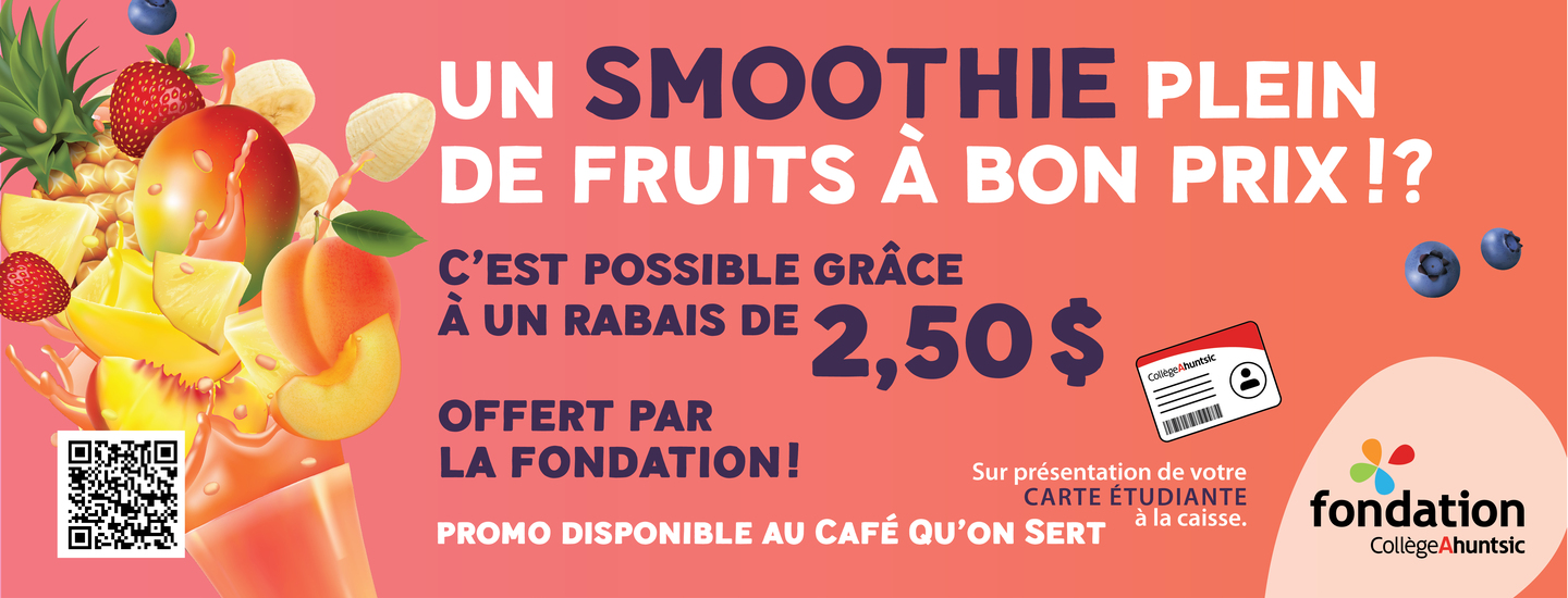 Fondation - carrousel rabais smoothie H26