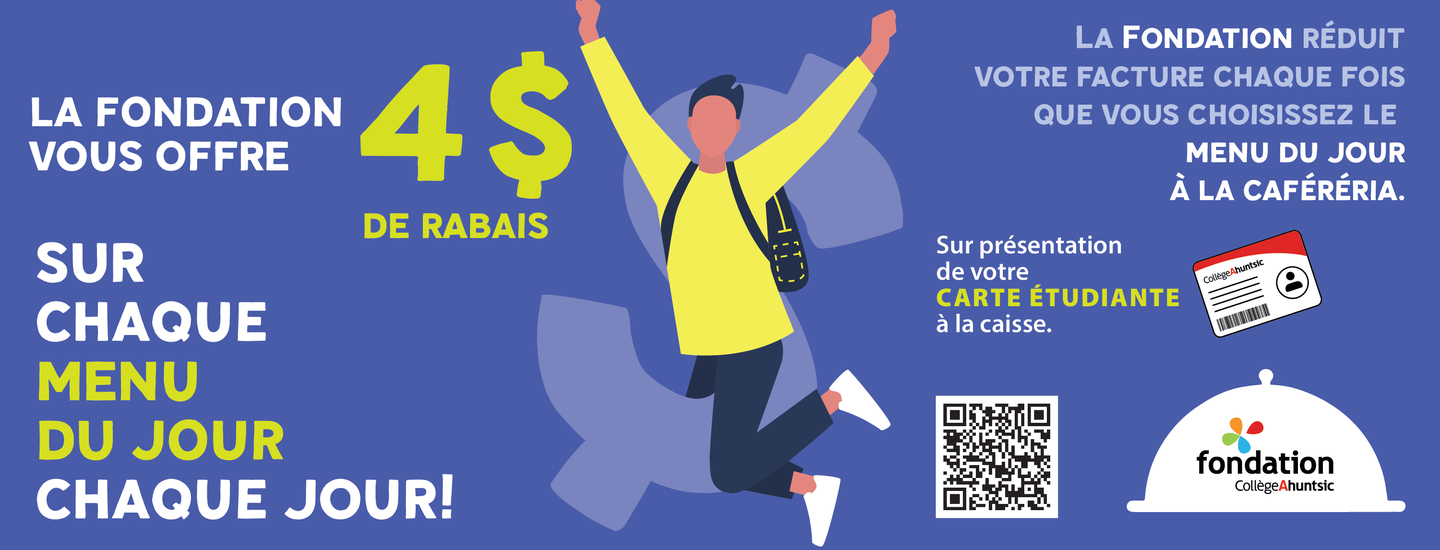 Fondation - carrousel rabais menu du jour H26