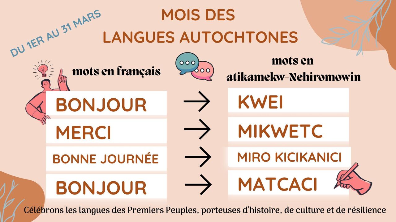 Mars le mois des langues autochtones