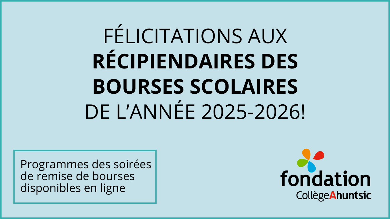 Fondation - visuel félicitation bourse scolaires H26 