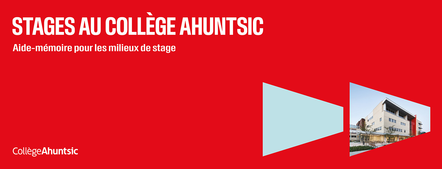 Aide-mémoire pour les milieux de stage - 1440x550
