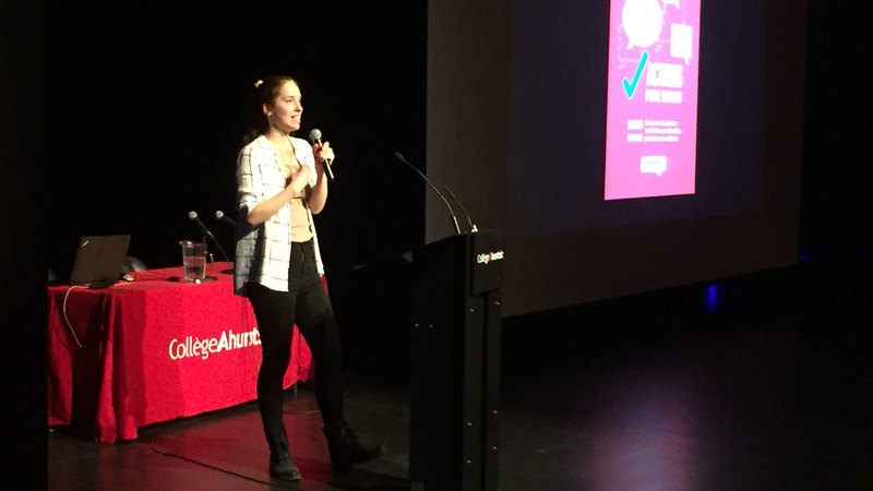 Lili Boivert au Colloque des sciences humaines 2018