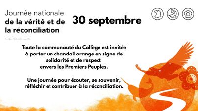 Journée nationale de la vérité et réconciliation 2026