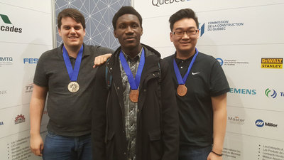 Médaillés Olympiades québécoises des métiers et des technologies 2018