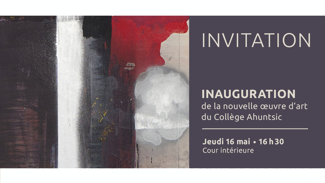 Invitation inauguration oeuvre 16 mai 2019