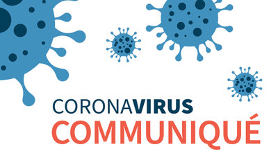 Communiqué coronavirus