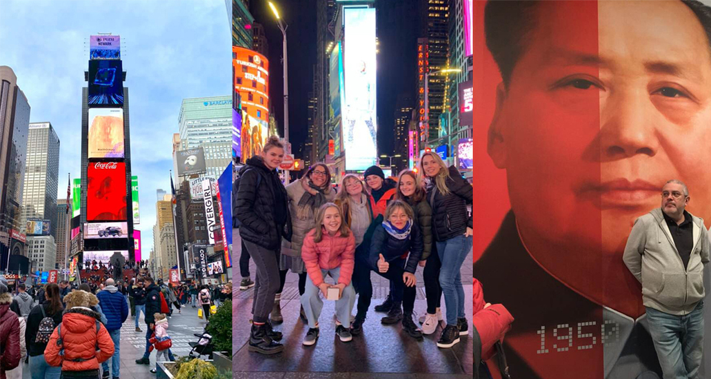 Séjour NYC graphisme montage photo