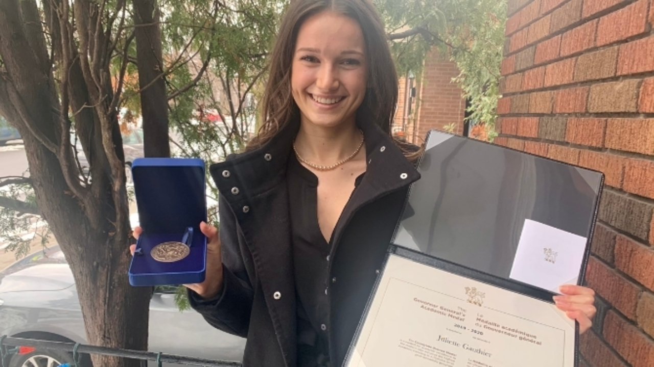 Juliette Gauthier - Médaille du Gouverneur général 2020