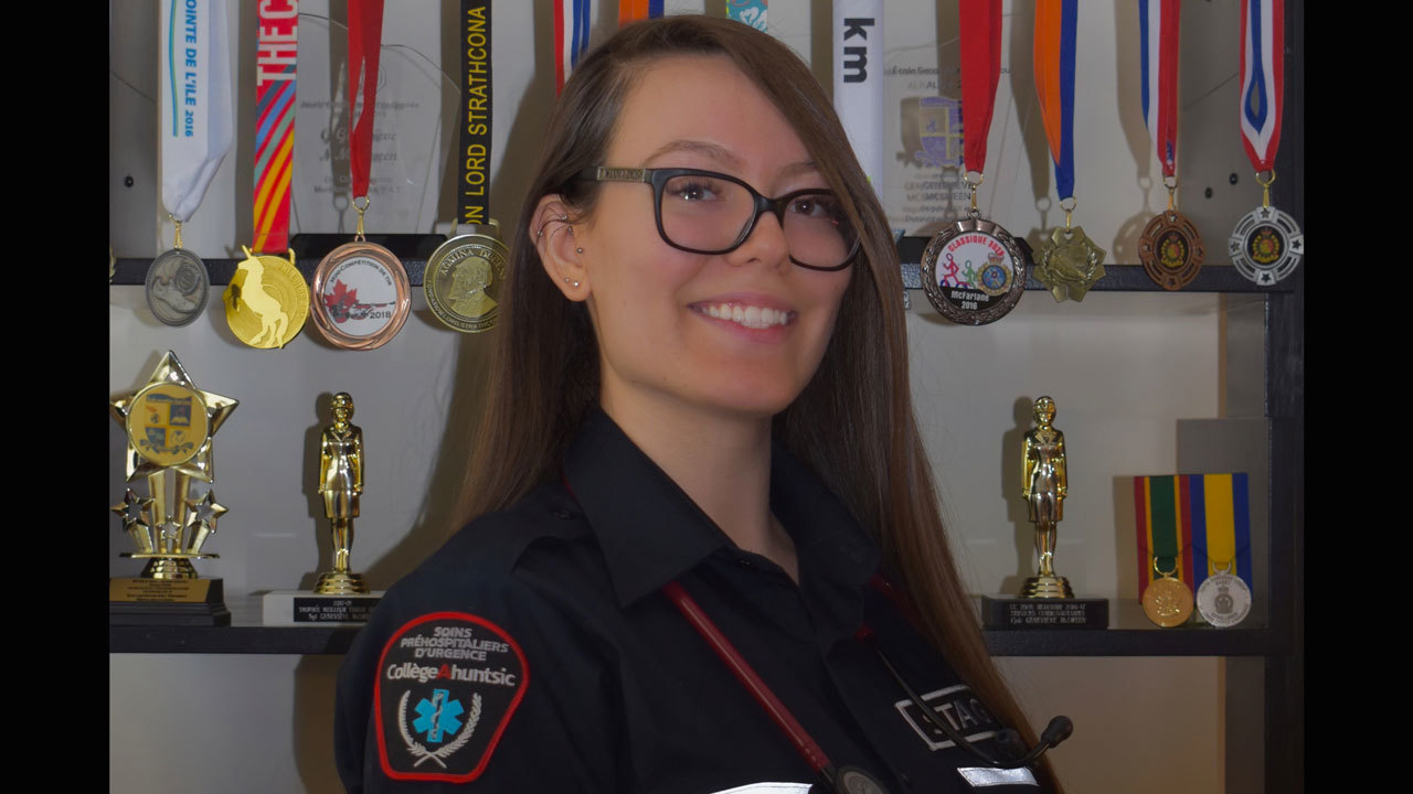 Geneviève McSween, étudiante en Soins préhospitaliers d’urgence