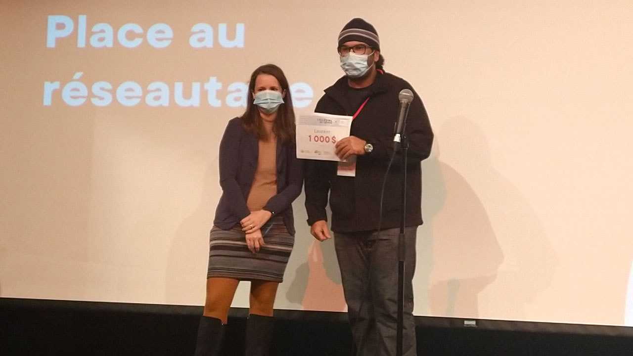 Aymen Mechergui 2e place lors de la finale de Collégial en affaires 2021
