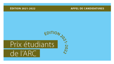 ARC - Prix étudiants 2021-2022