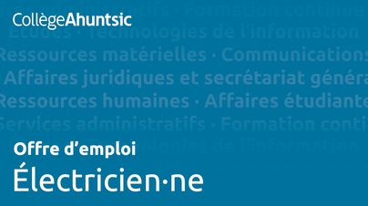 Emplois - Électricien