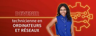 Technologie de l'électronique - Ordinateurs et réseaux - rouge