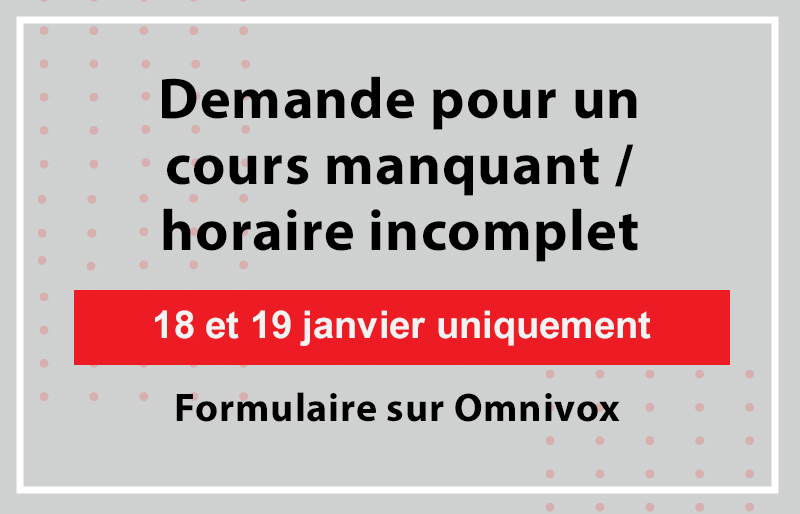 Cours manquant - H23