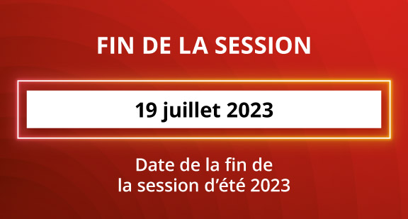 19 juillet - Fin de la session d'été