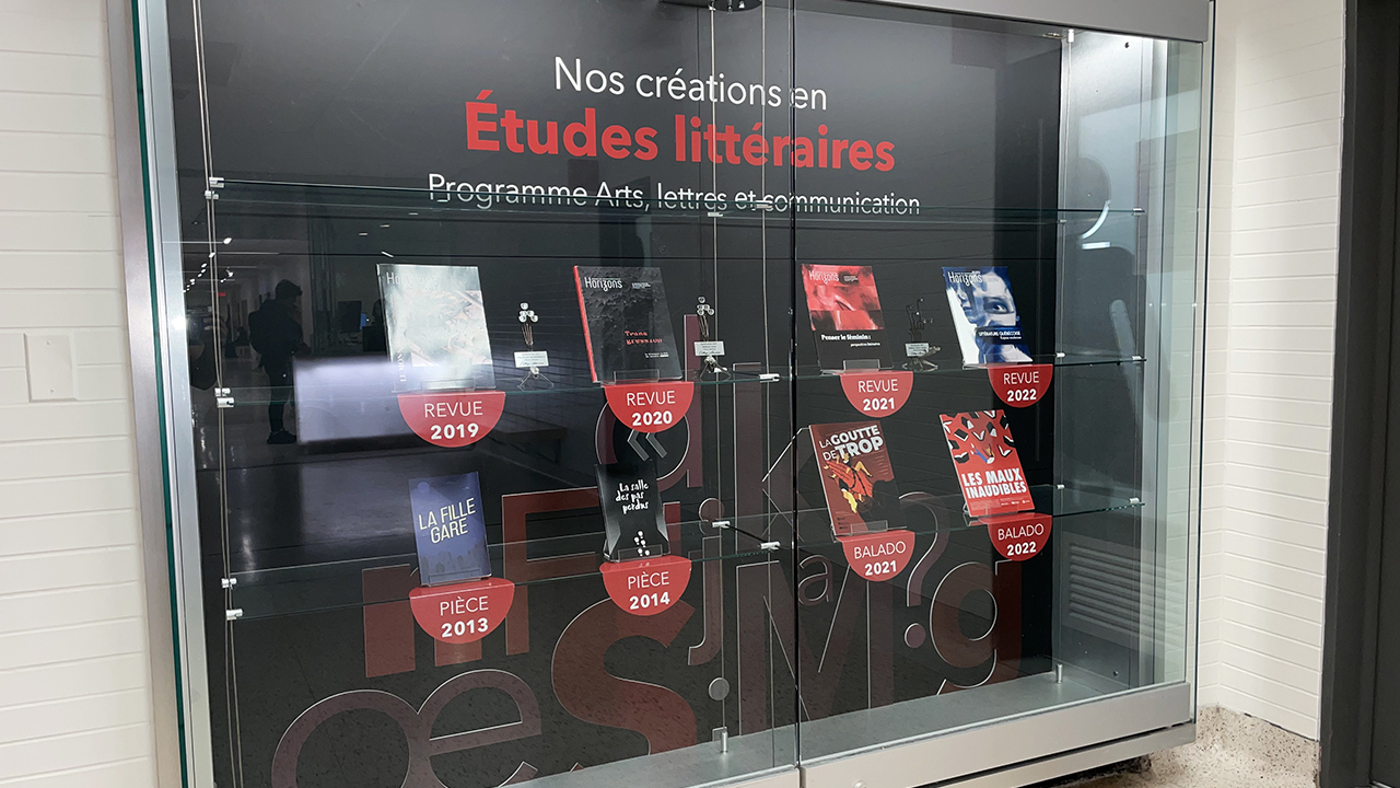 Études littéraires - vitrine
